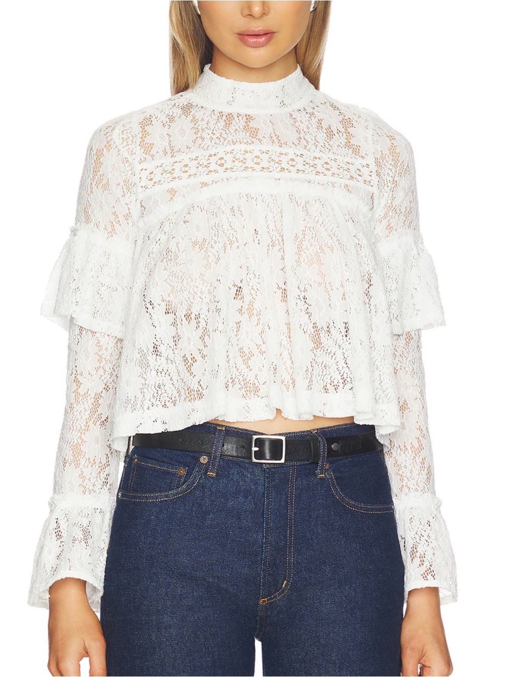 Free People Lilabeth Lace Top NWT M